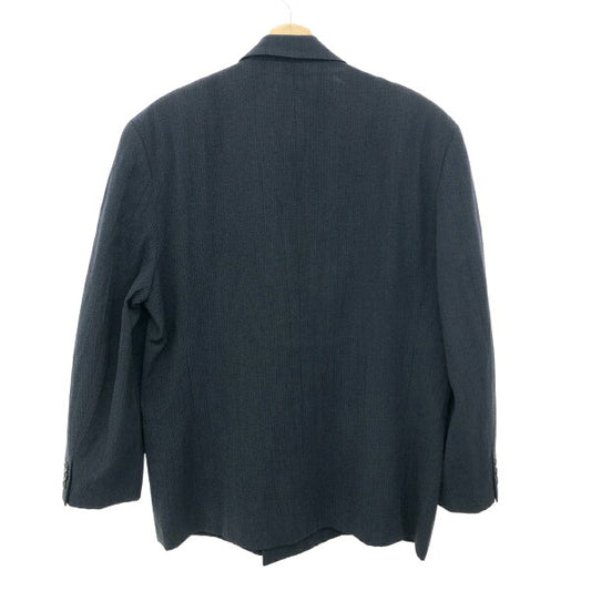 - Comme des Garçons Double Blessed Setup M Wool Gabardine/Fully Lining Made in 1992/Tanaka Homme/Peak Lapel Navy Men's