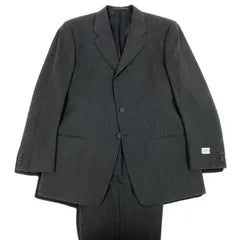 3d15 ARMANI COLLEZIONI Setup Suit Single Suit 54/R Dark Gray 100% Wool Men's Clothing o07t