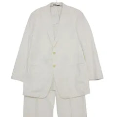 ARMANI COLLEZIONI HARRY ROSEN Suit Cotton Linen Setup 2B No-tuck White 40 Men's