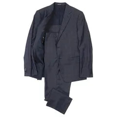 Emporio Armani Suit Size 52 Men's T LINE Setup Tailored Jacket Slacks Wool x Silk Button Included Charcoal Made in Italy