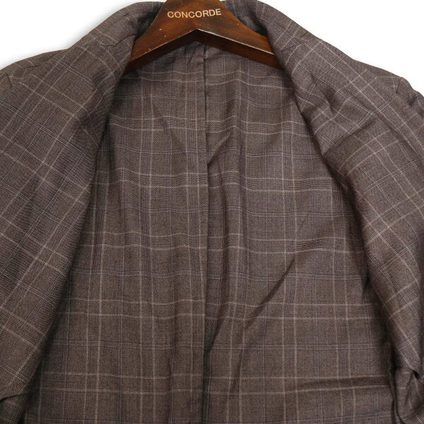 417 EDIFICE Spring/Summer★ Plaid Double Jacket & Easy Pants Setup Suit Sz.M Men's