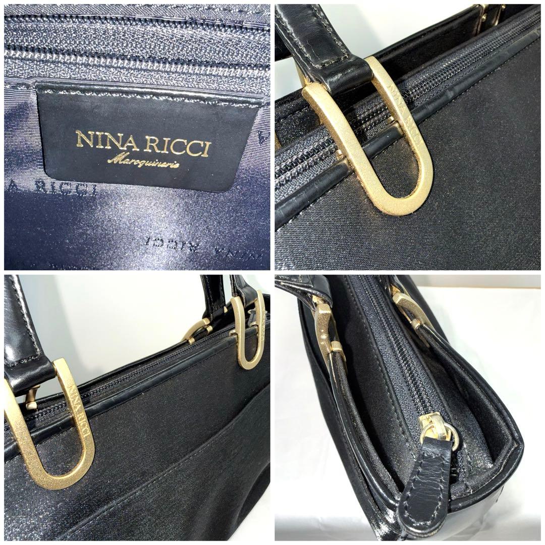 ✨Good condition✨NINA RICCI 3-layer handbag black