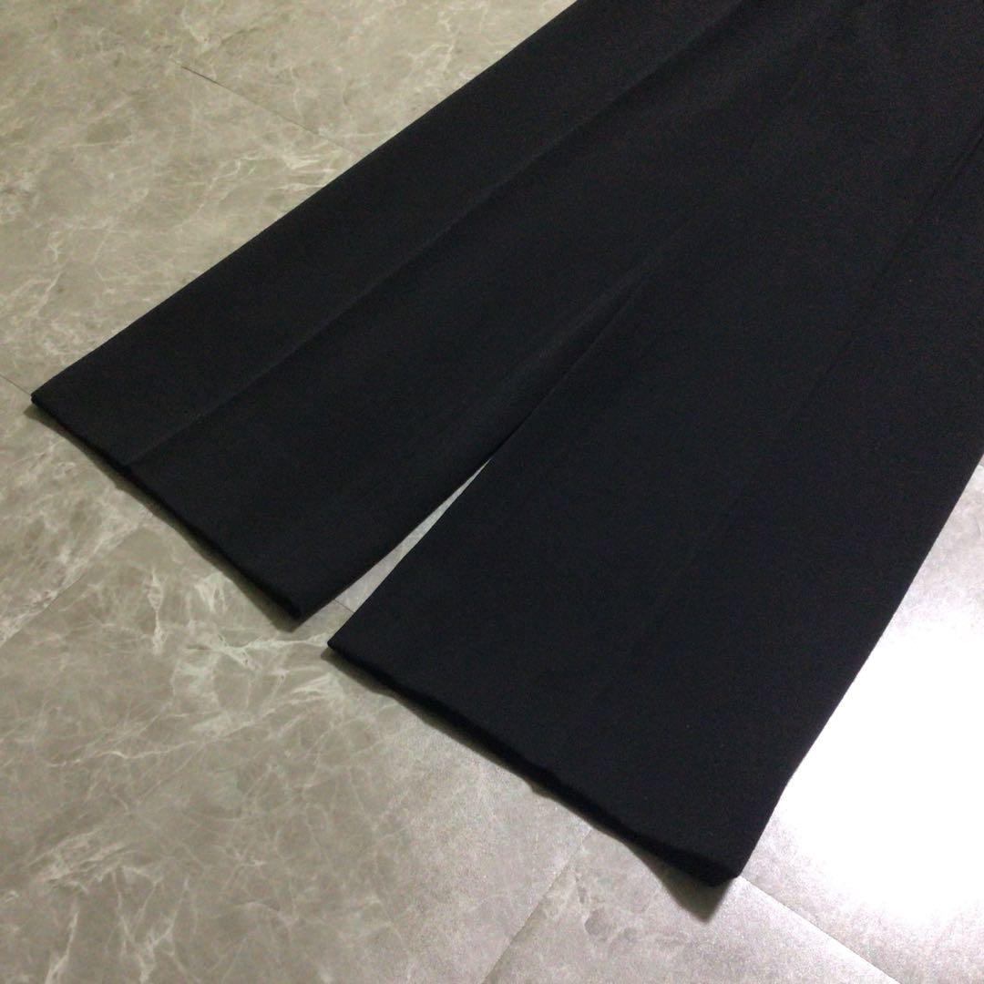 Vintage suit set up black double breasted wool 3B mode