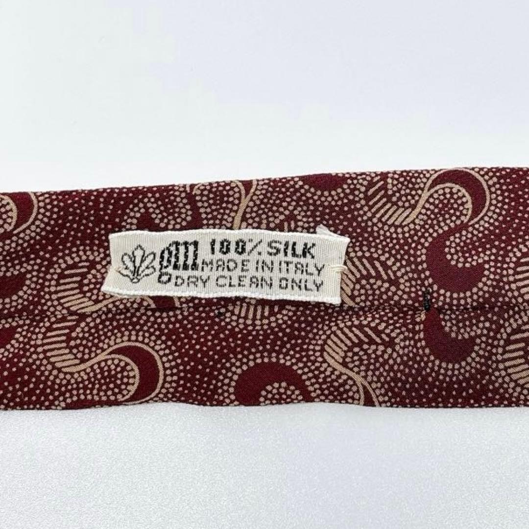Giorgio Armani Tie Geometric Pattern 100% Silk Made in Italy 8cm
