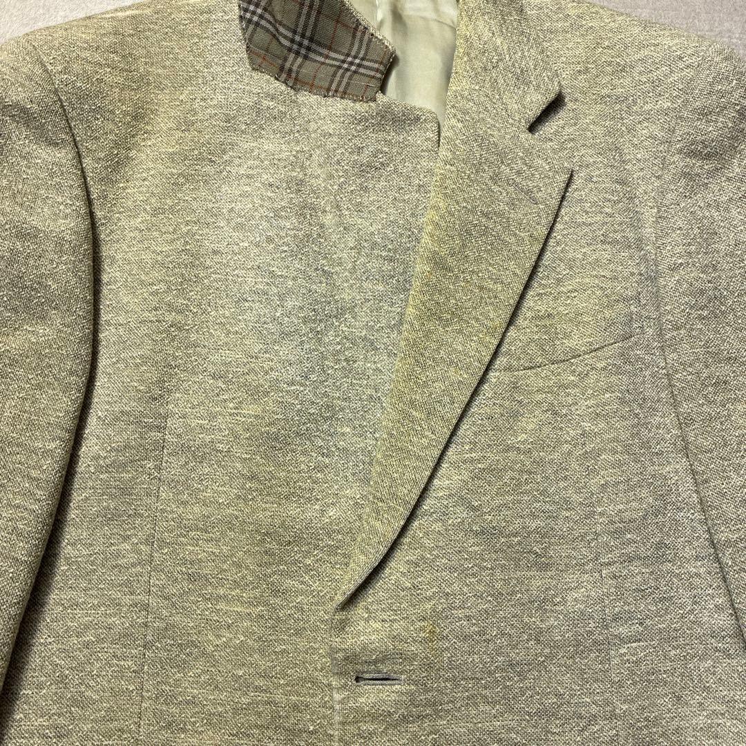 90s Burberry tailored jacket L brushed ecru tweed old tag blazer old clothes