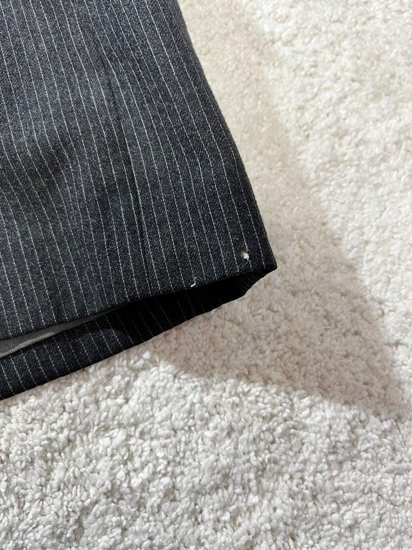 Super rare✨️Jun three-piece black striped S vintage suit