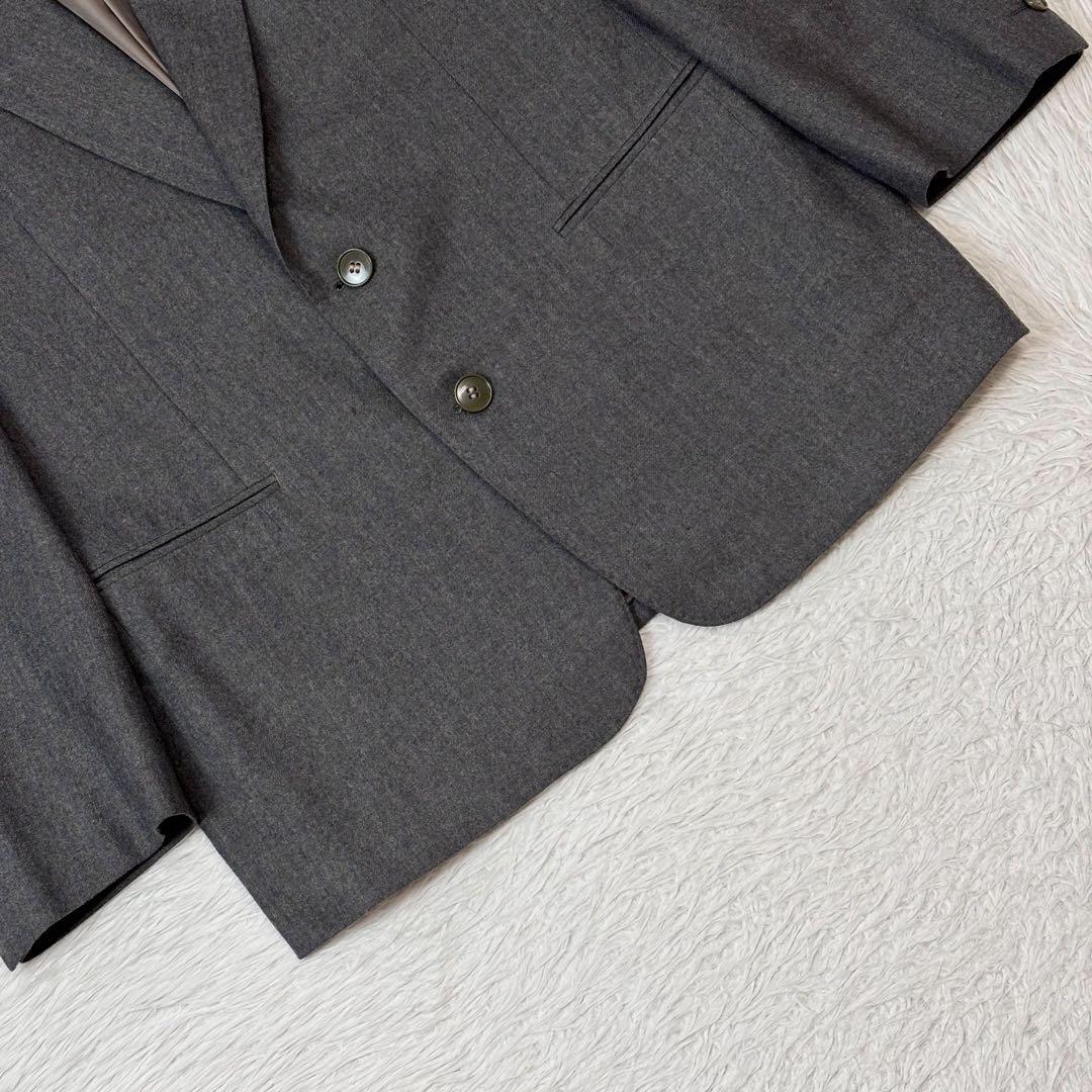 Yves Saint Laurent Suit Setup Dark Gray Wool Single Top and Bottom