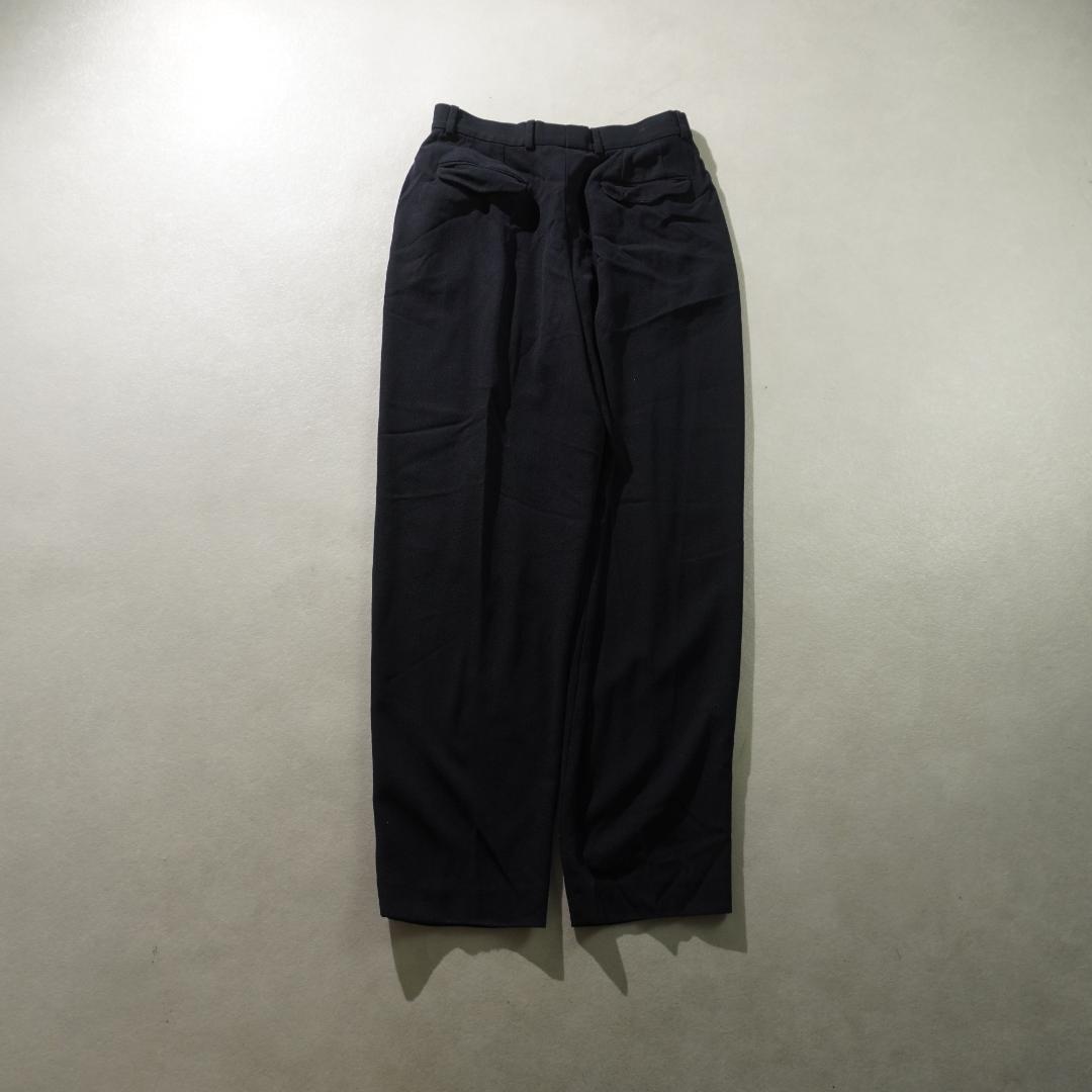 GIORGIO ARMANI Single 2 tuck slack pants navy blue/RW185