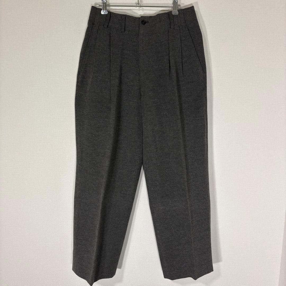 vintage made in Japan TETE HOMME two tuck setup M dark gray
