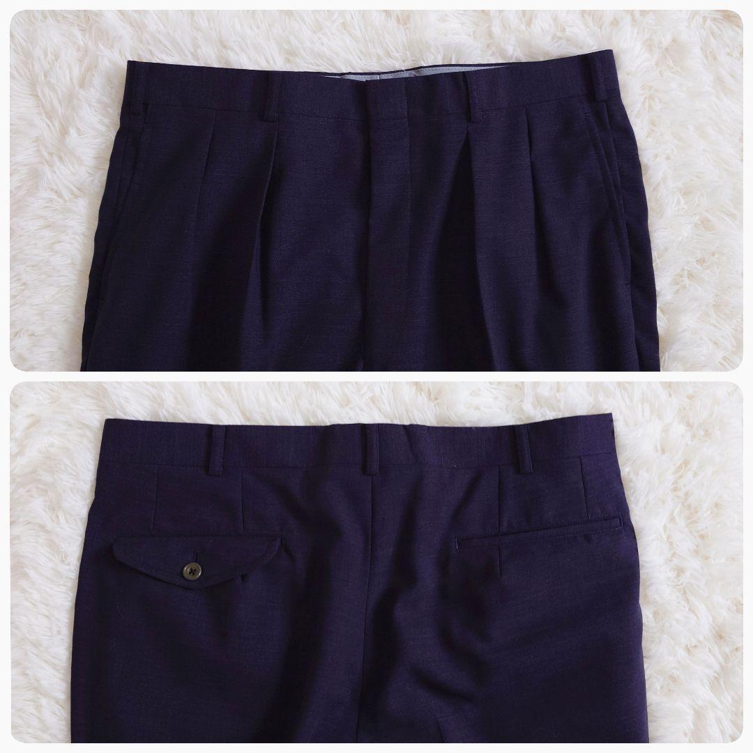 Gieves and Hawks Vintage Suit Unlined Spring/Summer Purple Purple L equivalent