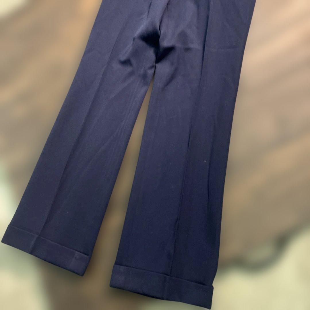 7LA1 Setup Suit Top and Bottom Set Navy Plain Men's Classic Old Clothes