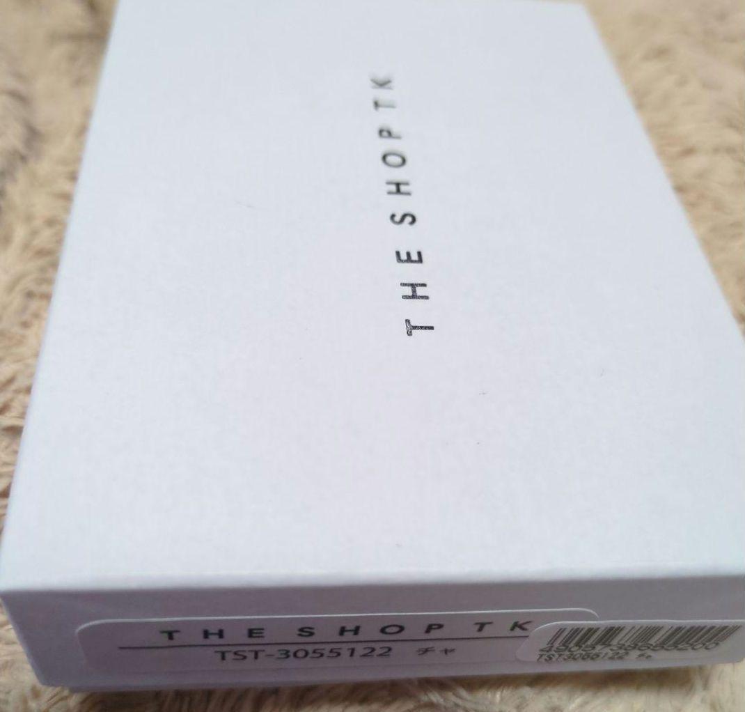 THE SHOP TK Brown New Leather Bifold Wallet Luce with Box
