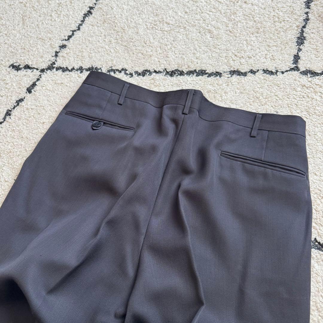 Vintage Suit Setup Double Purple Gray LL Masaki Suda