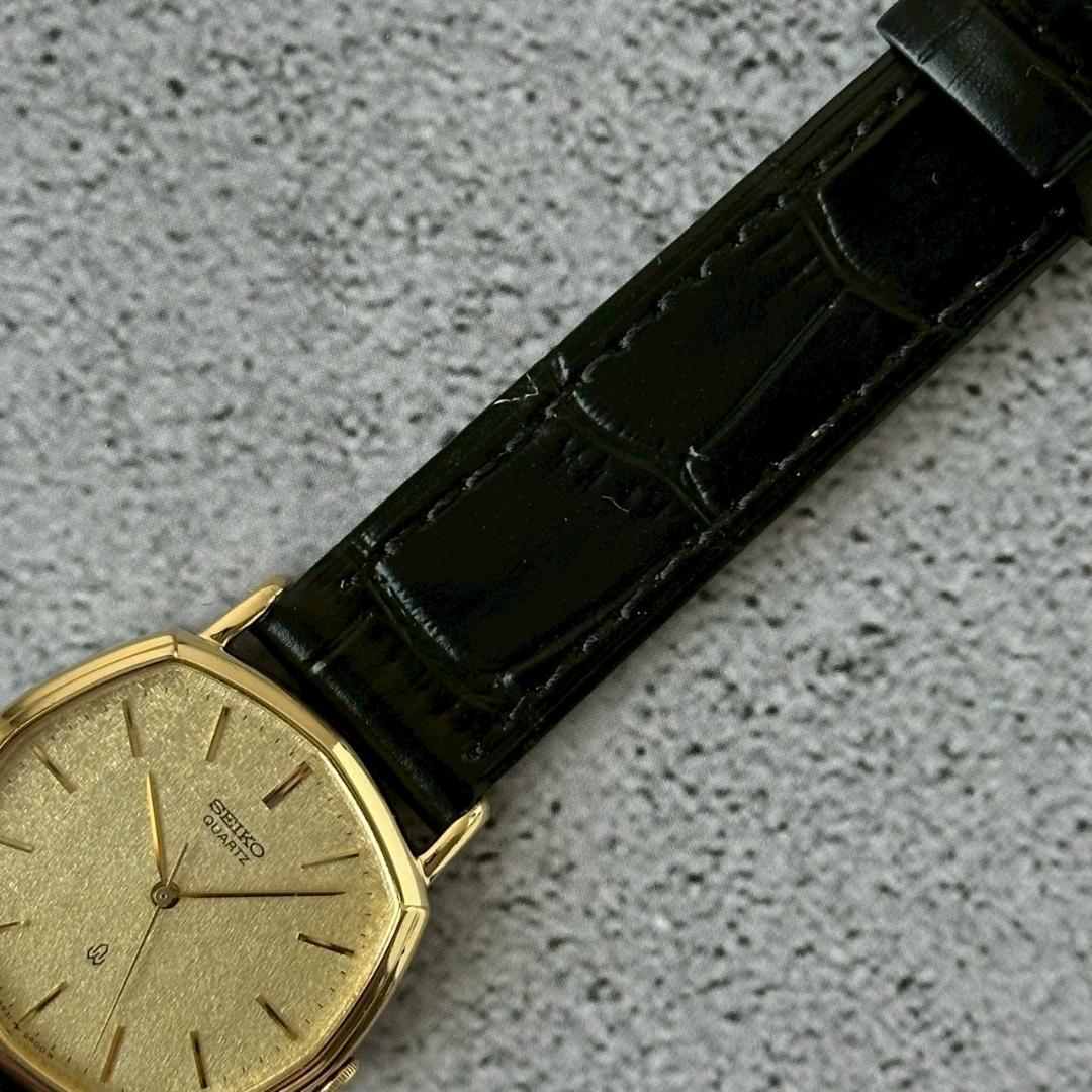 SEIKO Quartz Gold Dial Elegant Classic Watch Good Condition Men's Seiko