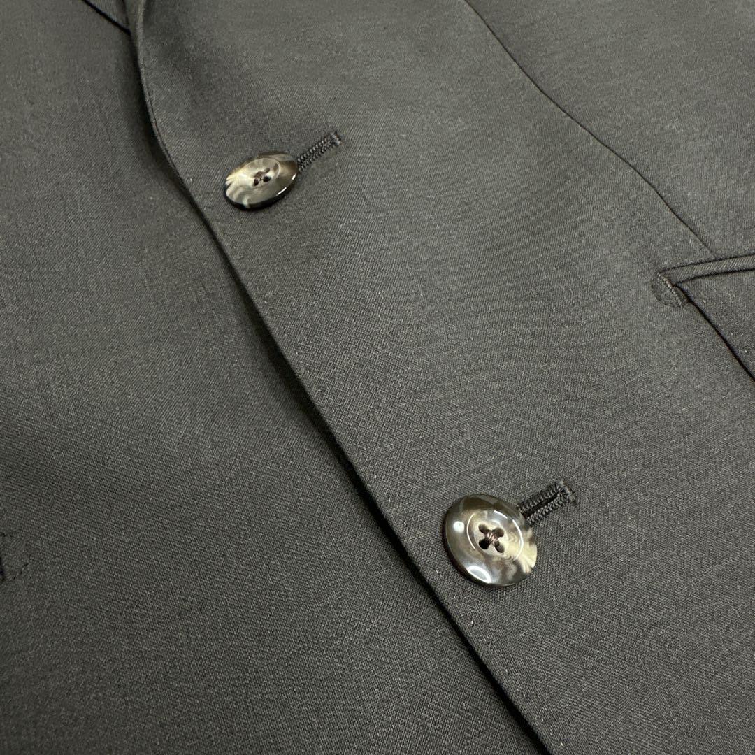 Good condition L vintage suit setup charcoal gray flashy lining