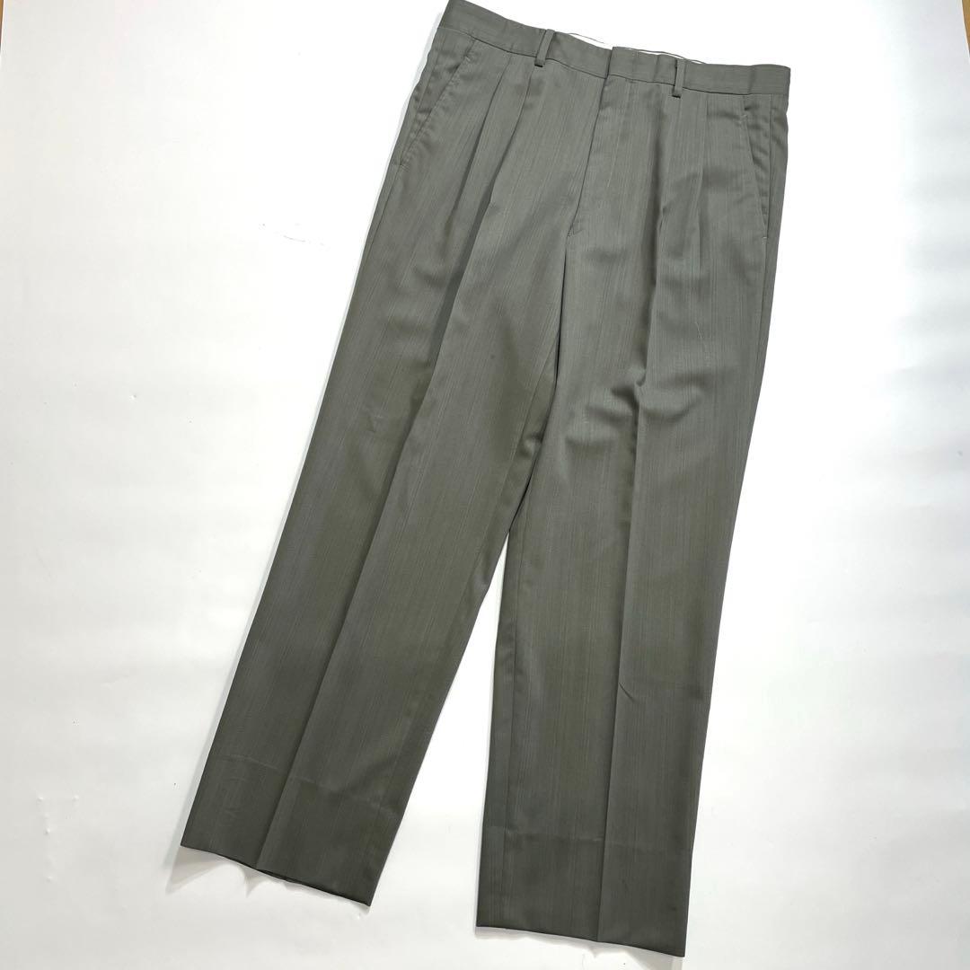 DURBAN Top and bottom set wool suit khaki unlined 4 tucks