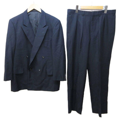 Burberry Double Breasted Suit Wool Japan | [Used] Burberrys Vintage Setup Suit Wool Double Tailored Jacket Pants Fully Lined Approx. L Navy Blue IBO85 1212 Men's [Vector Old Clothes] 251212