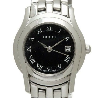 Japanese Vintage Watch | Gucci watch 5500L quartz black dial stainless steel ladies GUCCI [Used]