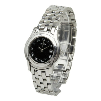 Japanese Vintage Watch | Gucci watch 5500L quartz black dial stainless steel ladies GUCCI [Used]