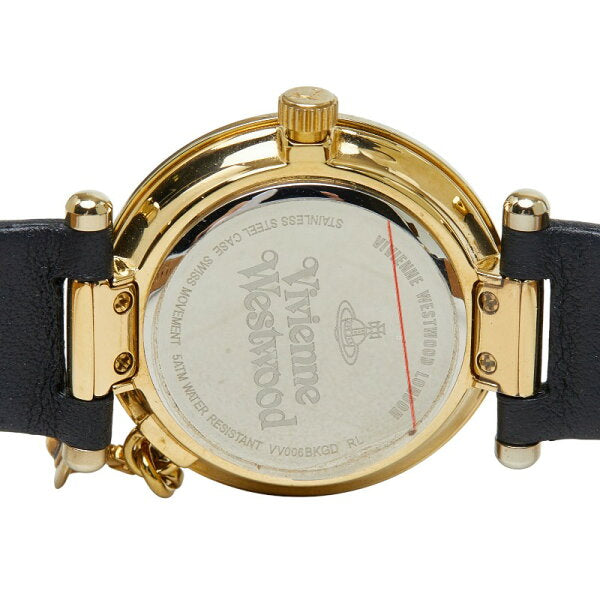 Japanese Vintage Watch | Vivienne Westwood Orb Watch VV006BKGD Quartz Black Dial Stainless Steel Leather Mineral Glass Ladies Vivienne Westwood [Used]