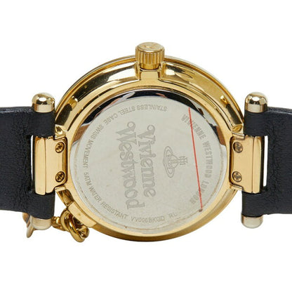 Japanese Vintage Watch | Vivienne Westwood Orb Watch VV006BKGD Quartz Black Dial Stainless Steel Leather Mineral Glass Ladies Vivienne Westwood [Used]