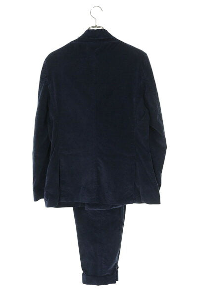Vintage Gabriele Double Breasted Suit Cotton Japan | GABRIELE PASINI Size: 46 G9004850RZ G90134 Velvet rose embroidery double jacket setup suit (navy) [325062] [BS99] [Men's] [Used] bb453#rinkan*B