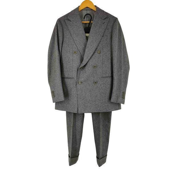 Vintage Double Breasted Suit Wool Japan | [Used] Used Frugi USED Clothes {{Stile Latino}} Made in Italy Wool Double Breasted Tailored Jacket Suit Setup Men's 46