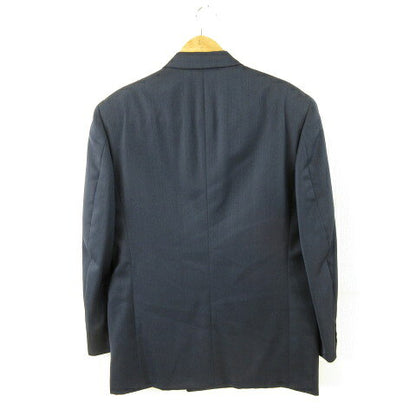 Vintage Double Breasted Suit Wool Japan | [Used] Unused item TAKEO KIKUCHI Double suit setup pinstripe navy blue 3 *A630 Men's [Vector used clothes] 260427