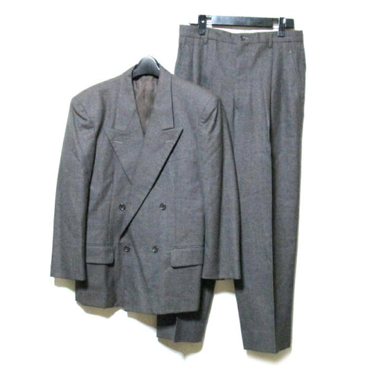 Vintage ATELIER SAB for men "S" 2B double breath setup suit (gray classic box silhouette avant-garde) 120439