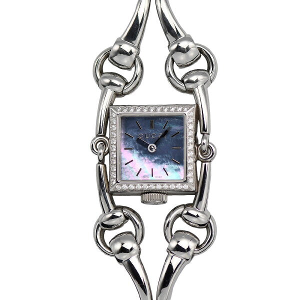 Japanese Vintage Watch | [Get great deals with coupons and get more points] GUCCI Signoria 116.5 Women's Quartz Diamond Bezel Shell Dial YA116519 Battery Replaced & Polished [Used]