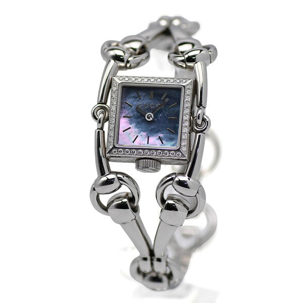 Japanese Vintage Watch | [Get great deals with coupons and get more points] GUCCI Signoria 116.5 Women's Quartz Diamond Bezel Shell Dial YA116519 Battery Replaced & Polished [Used]
