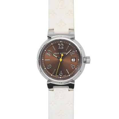 Japanese Vintage Watch | [Great deals with coupons x more points] Louis Vuitton LOUISVUITTON Tambour 28MM Women's Quartz SS/White Rubber Q1211 Polished [Used]