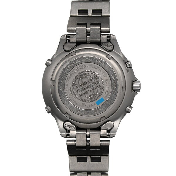 Japanese Vintage Watch | [Get great deals with coupons x get more points] SEIKO Prospec Landmaster Summitter Men's Quartz 7K32-0A10 Date Multifunctional Titanium Black SBCN003 [Used]