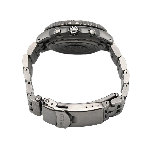 Japanese Vintage Watch | [Get great deals with coupons x get more points] SEIKO Prospec Landmaster Summitter Men's Quartz 7K32-0A10 Date Multifunctional Titanium Black SBCN003 [Used]