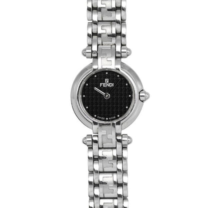 Japanese Vintage Watch | [Get great deals with coupons and get more points] FENDI 750L Zucca pattern ladies 2-hand quartz stainless steel SS black black dial [Used]