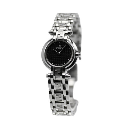 Japanese Vintage Watch | [Get great deals with coupons and get more points] FENDI 750L Zucca pattern ladies 2-hand quartz stainless steel SS black black dial [Used]
