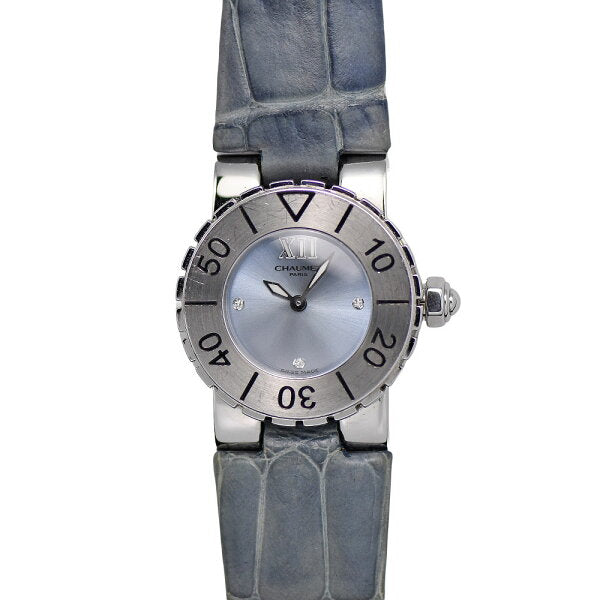 Japanese Vintage Watch | [Save with coupons x get more points] Chaumet CHAUMET Class One 23MM Women's Quartz 100m Water Resistant SS/Leather 3P Diamond Ice Blue Dial Polished [Used]