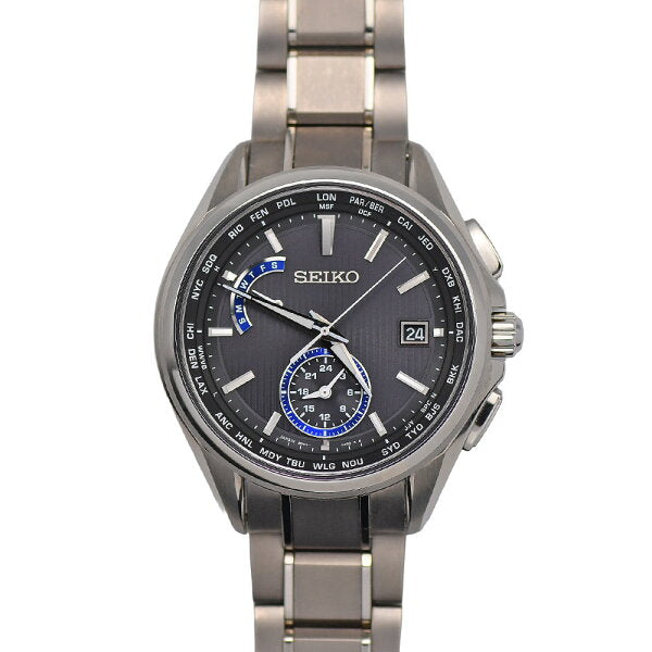 Japanese Vintage Watch | [Get great deals with coupons and get more points] SEIKO BRIGHTZ Flight Expert Dual Time Men's Solar Radio Modification 8B63-0AV0 Titanium SAGA289 [Used]