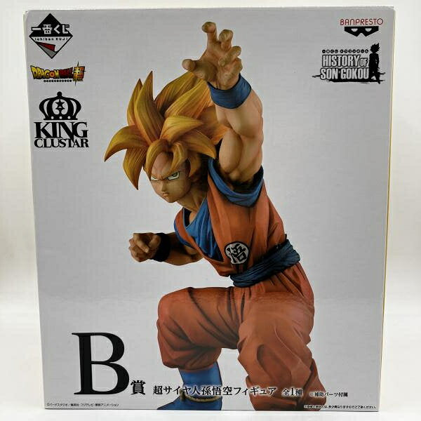 Japanese Anime Figure | [Used] B Prize Super Saiyan Son Goku Figure "Ichiban Kuji Dragon Ball HISTORY OF SON GOKOU" [90]