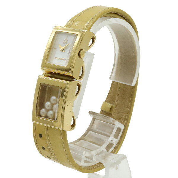 Japanese Vintage Watch | MIKIMOTO Mikimoto Multiform Watch W Tour Shell Dial 2 Rows Double Belt 5P Baby Pearl Pearl Ladies Quartz Watch NNS1307F [Used]