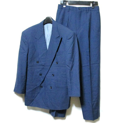 Vintage ATELIER SAB for men "M" double breath setup suit (navy navy classic box silhouette avant-garde bubble) 132782