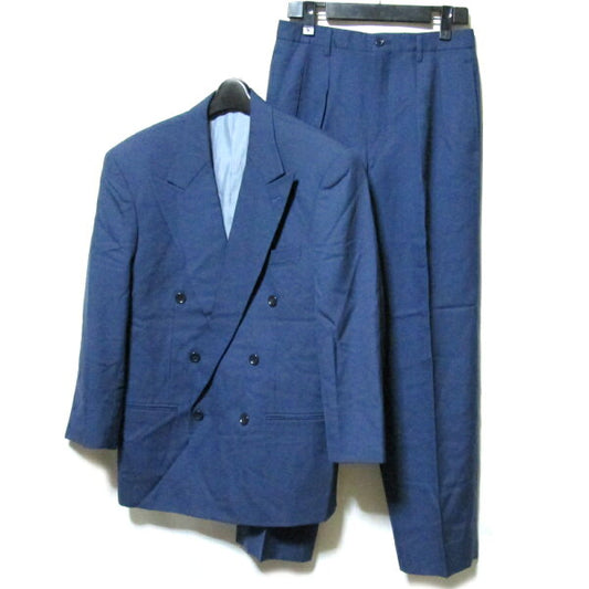 Vintage ATELIER SAB for men "M" double breath setup suit (navy classic box silhouette avant-garde bubble) 132782