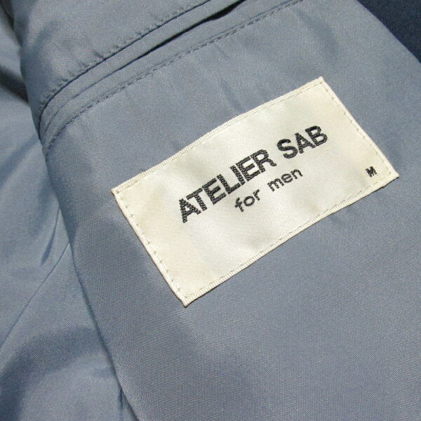 Vintage ATELIER SAB for men "M" double breath setup suit (navy navy classic box silhouette avant-garde bubble) 132782