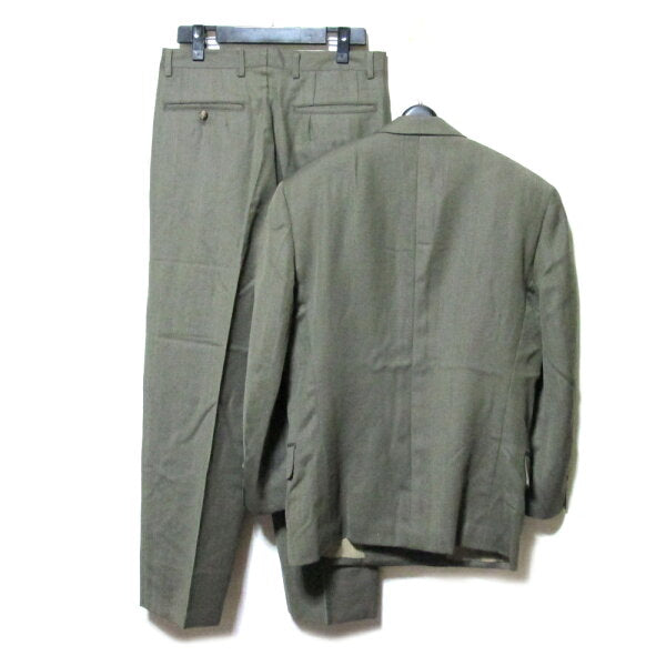 Vintage ATELIER SAB for men "M" double breath setup suit (stripe classic box silhouette avant-garde bubble) 132788