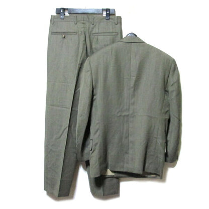 Vintage ATELIER SAB for men "M" double breath setup suit (stripe classic box silhouette avant-garde bubble) 132788