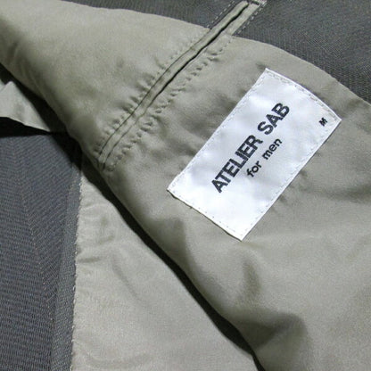 Vintage ATELIER SAB for men "M" double breath setup suit (stripe classic box silhouette avant-garde bubble) 132788
