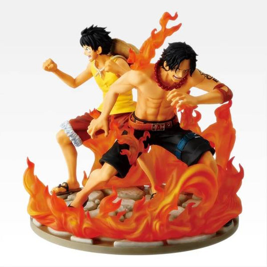 Japanese Anime Figure | [Last One Prize Revible Moment Ace & Luffy (Figure)] Ichiban Kuji One Piece Dramatic Memories [Used]