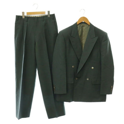 Burberry Double Breasted Suit Wool Japan | [Used] Burberrys Vintage Suit Setup Tailored Jacket Double Pants Charcoal Gray /ES ■GY53 Men's [Vector Old Clothes] 260704
