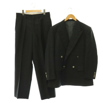 Burberry Double Breasted Suit Wool Japan | [Used] Burberrys Vintage Suit Setup Tailored Jacket Double Pants A5 Black /ES ■GY53 Men's [Vector Old Clothes] 260704