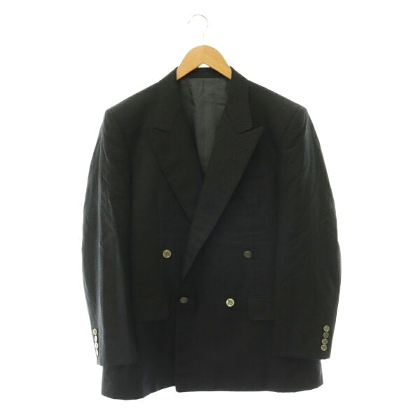 Burberry Double Breasted Suit Wool Japan | [Used] Burberrys Vintage Suit Setup Tailored Jacket Double Pants A5 Black /ES ■GY53 Men's [Vector Old Clothes] 260704
